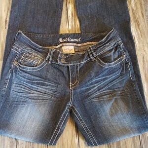 Red Camel distressed flare leg jeans 13